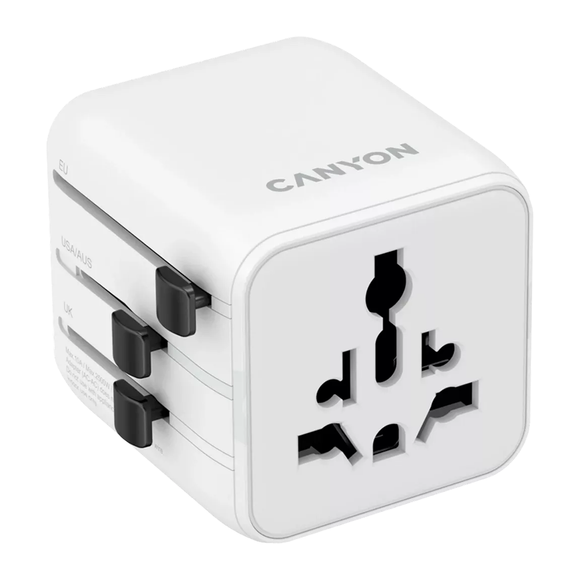 Canyon Travel Adapter OnTour One EU/UK/US/AUS White