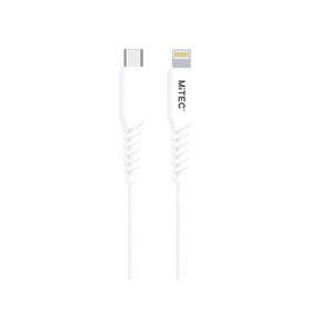 MiTEC USB-C to Lightning 1M Charging Cable - White - 0