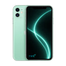 Photo of iPhone 11 green with mint+ wallpaper
