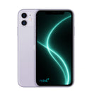 Photo of iPhone 11 purple with mint+ wallpaper