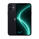 Photo of iPhone 12 mini black with mint+ wallpaper