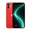 Photo of iPhone 12 mini red with mint+ wallpaper