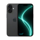 Photo of iPhone 16 black with mint+ wallpaper