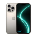Photo of iPhone 16 pro titanium with mint+ wallpaper