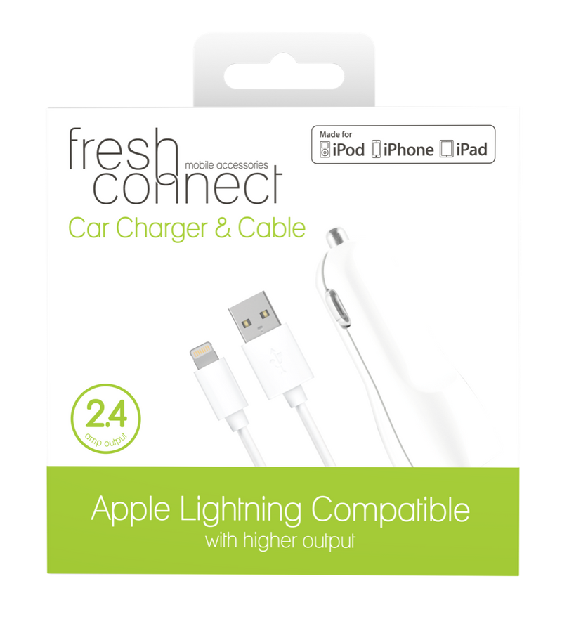 Fresh Connect Lighting Cable With Car Charger